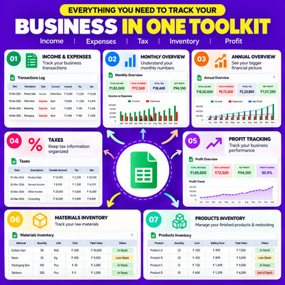 Small Business Accounts & Tax Toolkit + Business Owner HABIT TRACKER